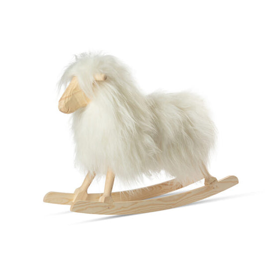 ROCKING SHEEP WHITE LONG WOOL