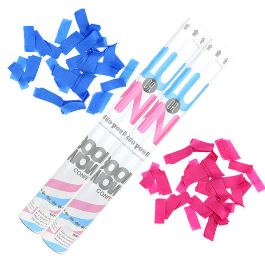 Gender Reveal Handheld Confetti Cannons 45cm