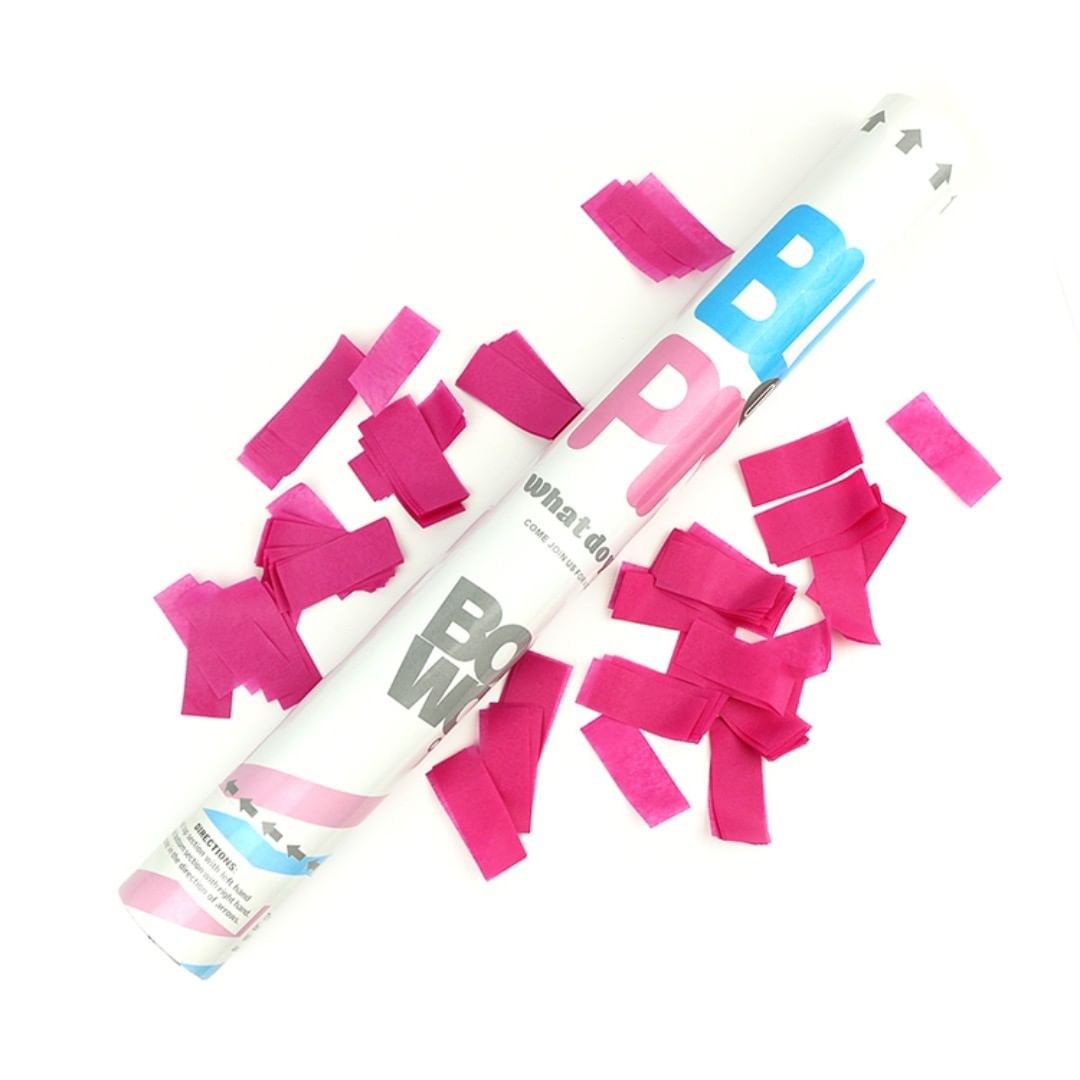 Gender Reveal Handheld Confetti Cannons 45cm