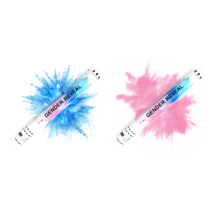Gender Reveal Smoke Cannons Handheld 45cm