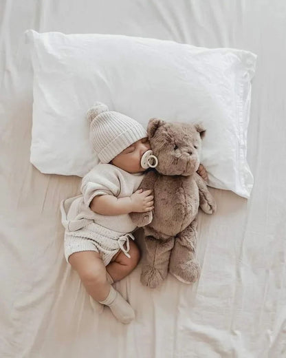 Baby with Koda heartbeat bear — Baby Beats Australia