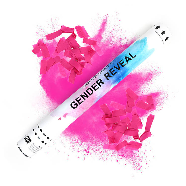 Gender Reveal Combo Confetti & Smoke Cannons 45cm